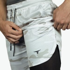 SprintHint - Mens 2-in-1 Shorts - CamoWhite