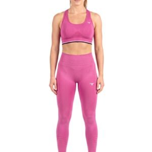 SpinFit High Waist Hollow Leggings - RoseRed